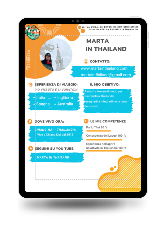 💥TUTTE LE MIE GUIDE PER APRIRE UN'ATTIVITÀ O LAVORARE IN THAILANDIA A METÀ PREZZO!! CON CONSULENZA IN OMAGGIO!