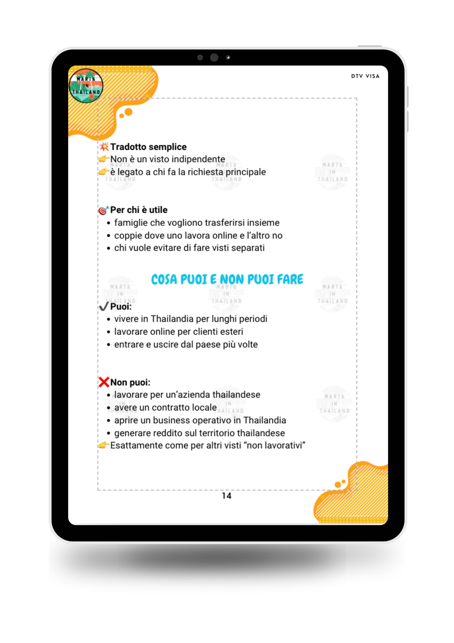Requisiti visto DTV Thailandia documenti richiesti fondi minimi 500000 baht e prove di reddito