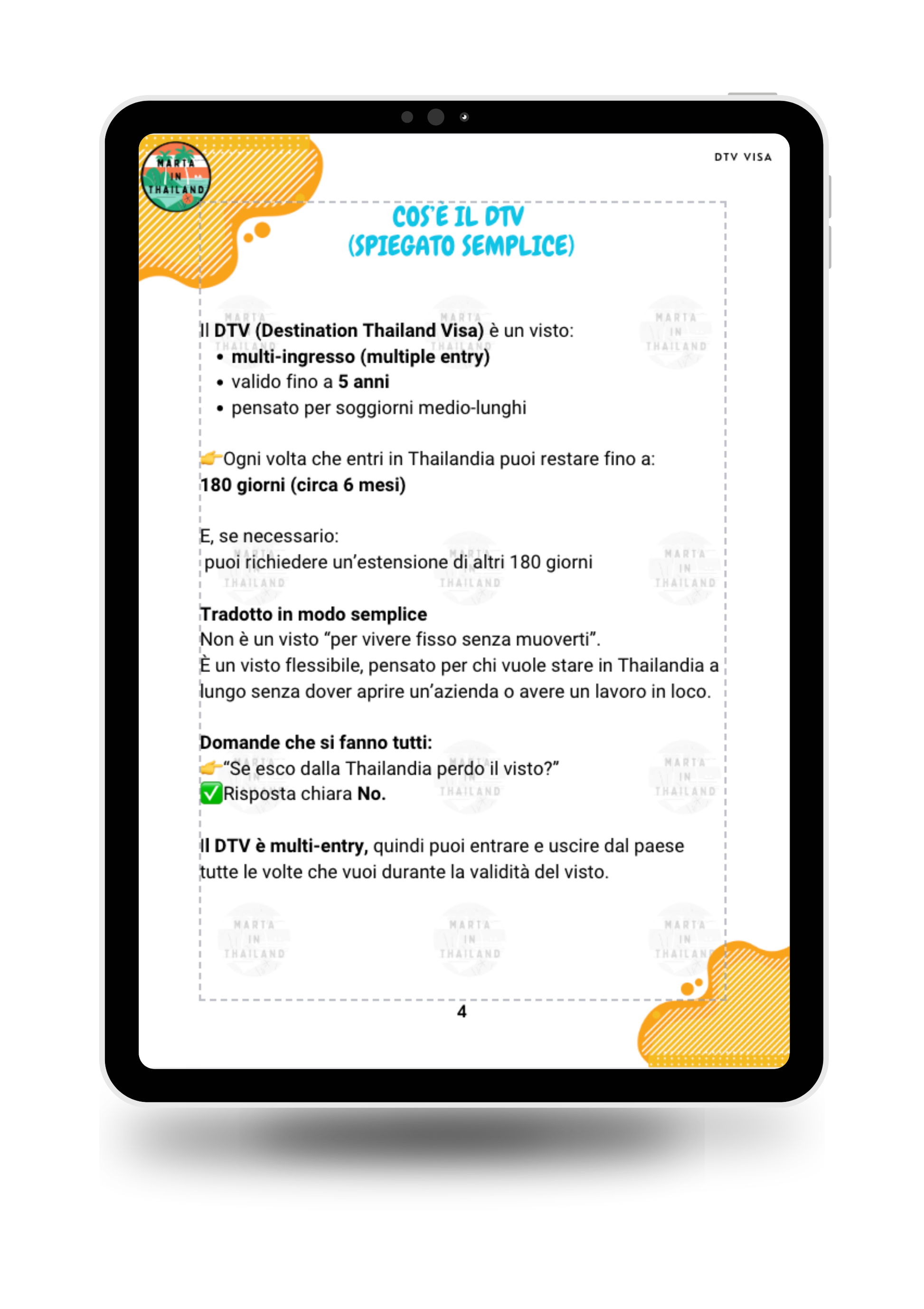 Cosa si può fare con visto DTV Thailandia lavorare online vivere a lungo regole e limitazioni