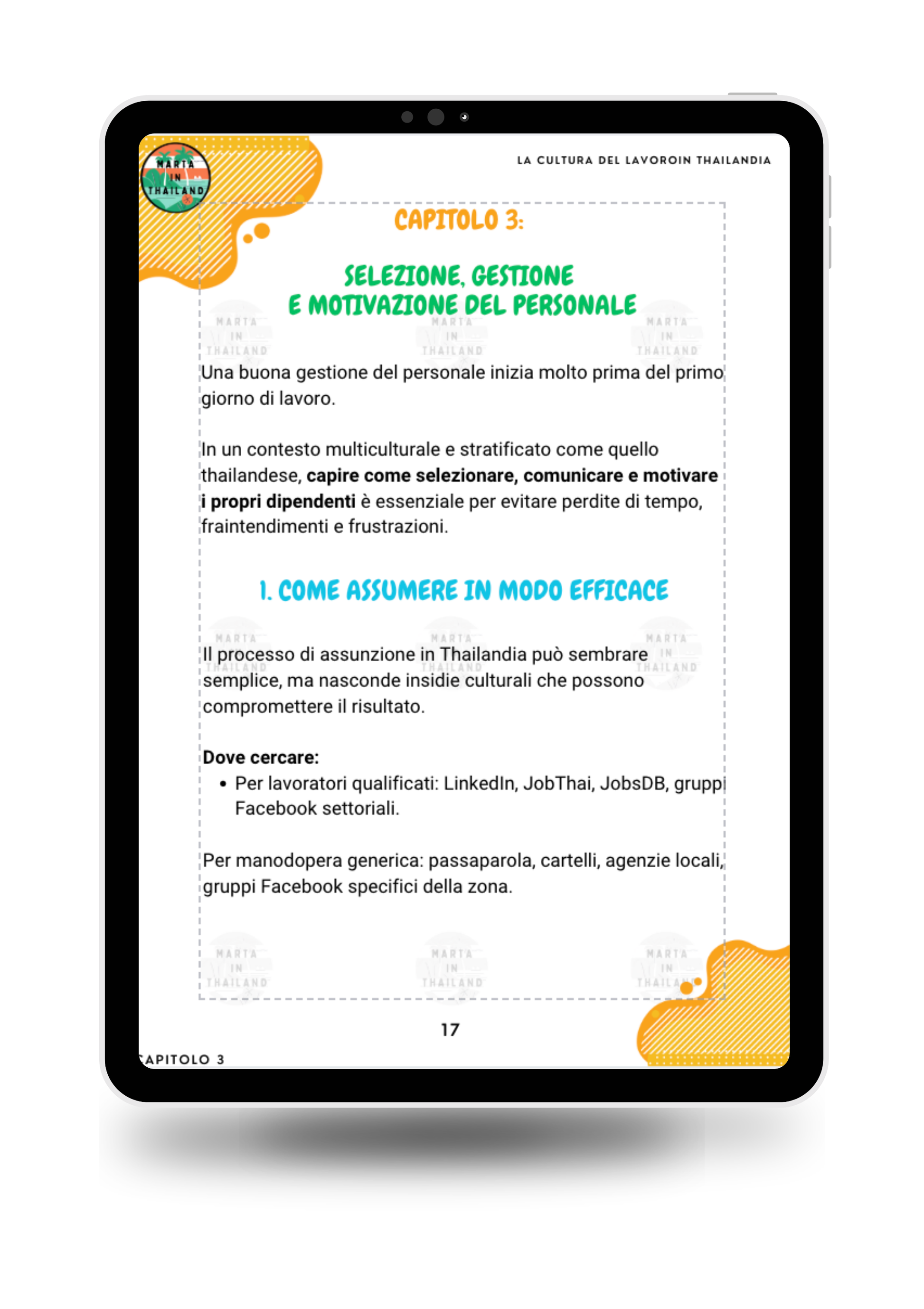 Problemi lavoro Thailandia assenteismo lentezza conflitti team gestione aziendale guida